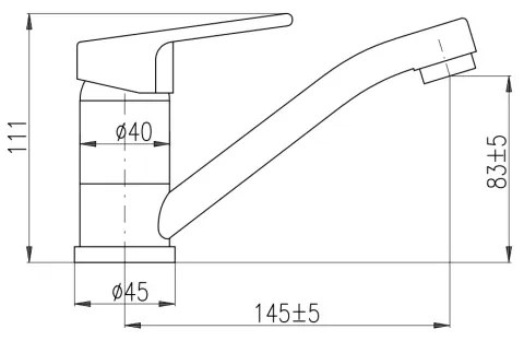 RAV Slezák CO115.0 - Umývadlová batéria COLORADO 11,1 cm lesklý chróm
