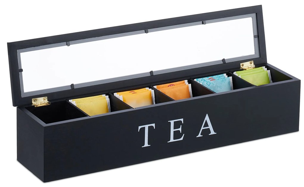 Bambusová krabička na čaj so 6 priehradkami RD47499