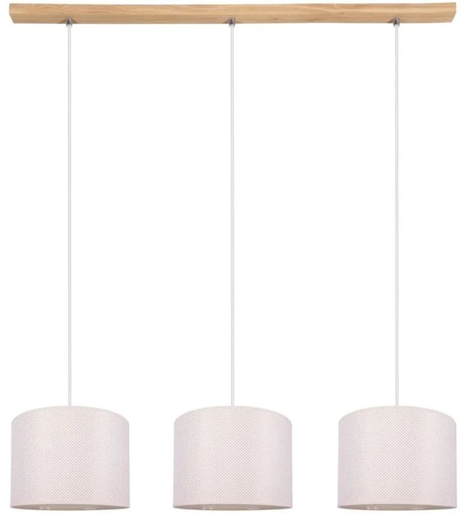 Spot-Light 1037400611528 - Závesný luster na lane BENITA 3xE27/40W/230V dub