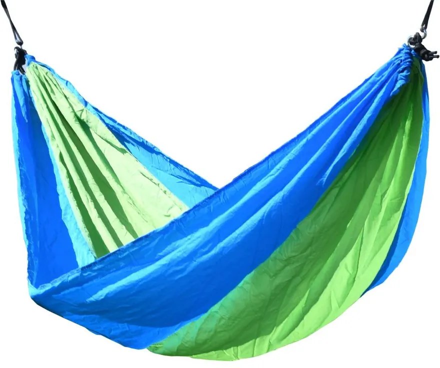 Hojdacia sieť NYLON 275 x 137 cm zeleno-modrá