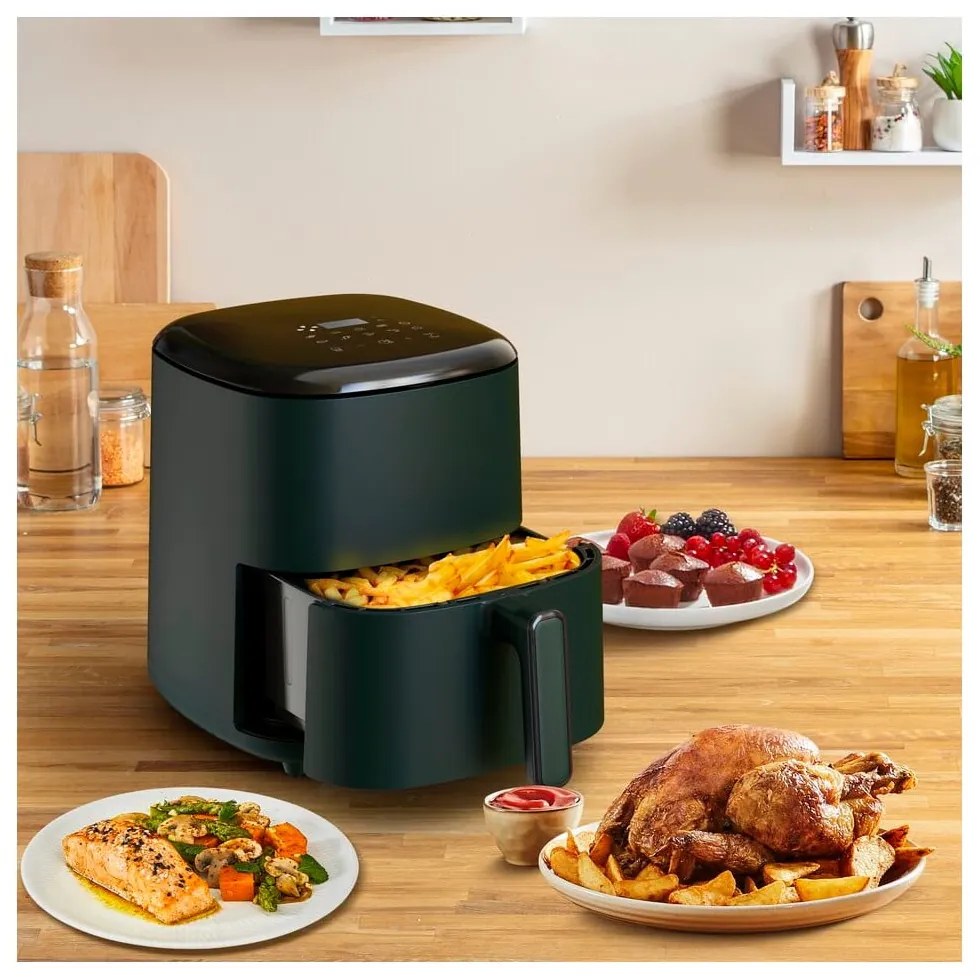 Tmavozelená fritéza Easy Fry Max EY245310 – Tefal
