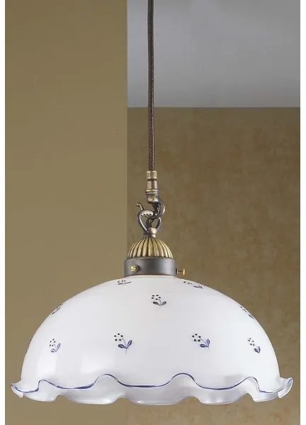 Kolarz 731.30.25 - Luster na lanku NONNA 1xE27/75W/230V modrá