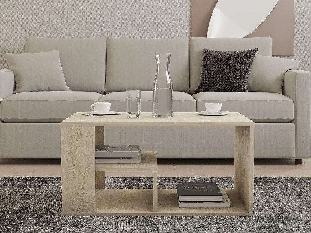 Konferenčný stolík Erot (travertín). Akcia -20%. Vlastná spoľahlivá doprava až k Vám domov. 1102105