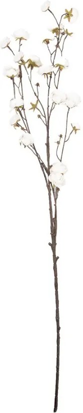Dekoračná vetvička čerešňa s bielymi kvetmi Cherry Blossom - 15*15*115 cm