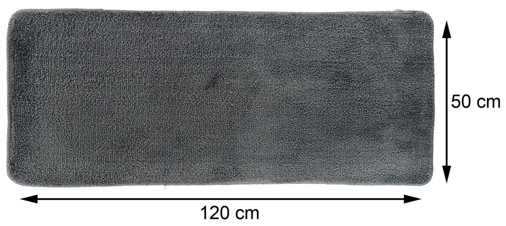 Predložka do kúpeľne Marlet, 50x120 cm, grafitová