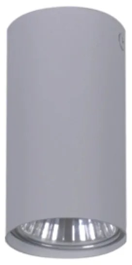 KEJO Stropné moderné osvetlenie SANTI, 1xGU10, 50W, 10x5, 5cm, okrúhle, šedé