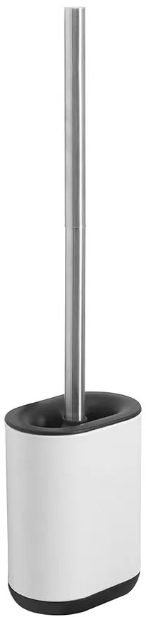 Gedy Gedy, BIAGIO silikónová WC kefa závesná/na postavenie, biela-čierna, 683302