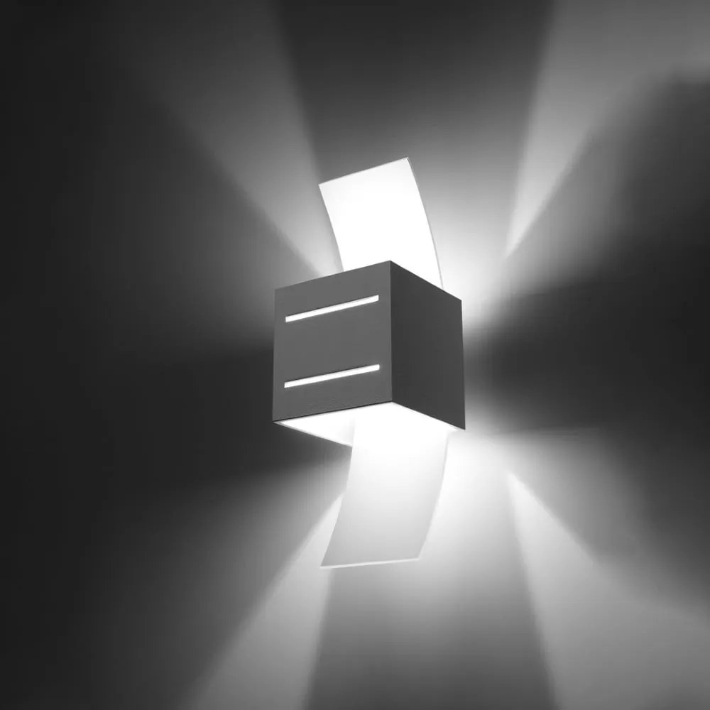 Biele nástenné svietidlo Carlo – Sollux