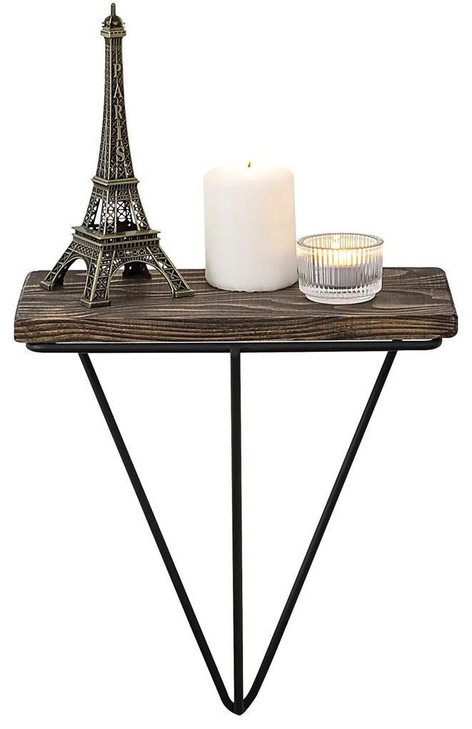 Nástenná polica PHALAENOPSIS tmavý orech