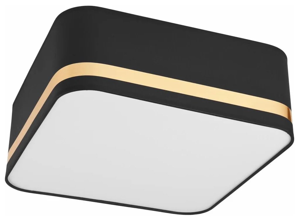 Stropné svietidlo SIRJA SQUARE 2xE27/60W/230V 35x35 cm čierna