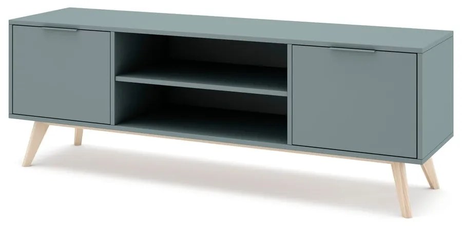 TV stolík sivozelený 140x53x40 cm Pisco – Marckeric