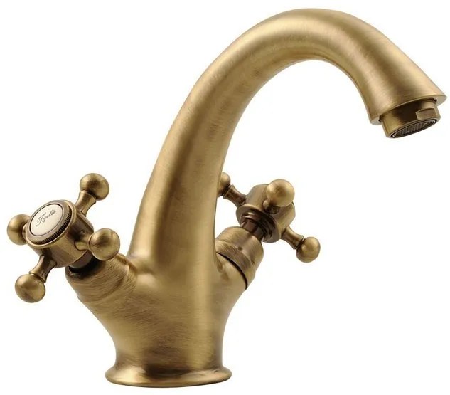 Sapho Sapho, ANTEA stojánkova umývadlová batéria vysoká s výpusťou, bronz, 3276