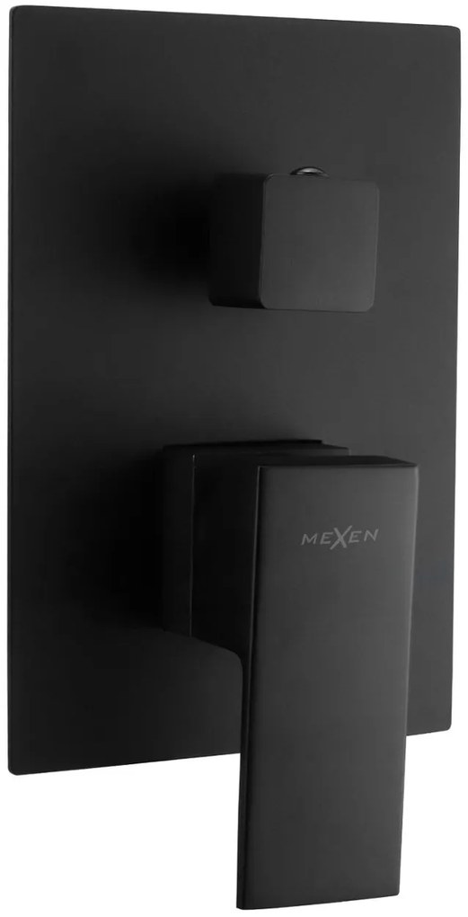Mexen Uno - Podmietková vaňová-sprchová batéria, čierna, 71435-70