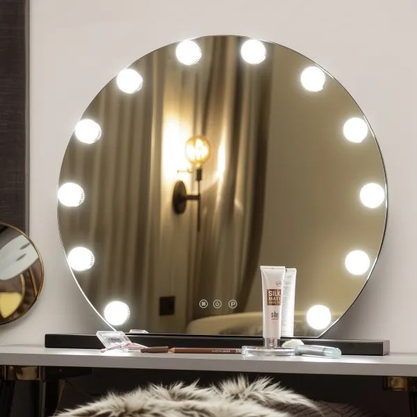 Brilagi - LED stmievateľné make-up zrkadlo HOLLYWOOD LED/12W/230V 3000-6500K