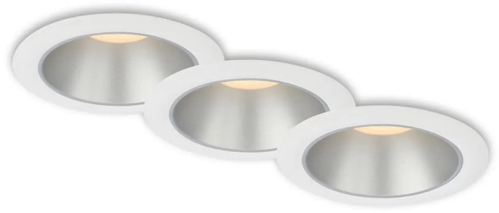 Briloner 7041-036 - SADA 3x LED Kúpeľňové podh. svietidlo LED/4,9W/230V biela
