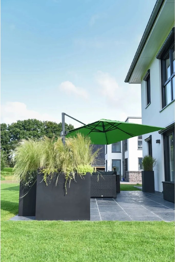 Kvetináč ELEMENTO, sklolaminát, šírka 88 cm, antracit