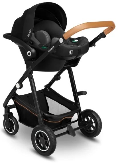 Lionelo - Kombinovaný kočík 3v1 AMBER Sivý grafit