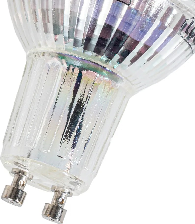 Sada 5 stmievateľných čírych LED žiaroviek GU10 50mm 4.9W 430 lm 2700K