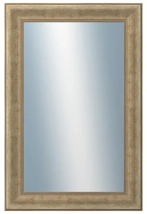 DANTIK - Zrkadlo v rámu, rozmer s rámom 40x60 cm z lišty KŘÍDLO malé zlaté patina (2774)