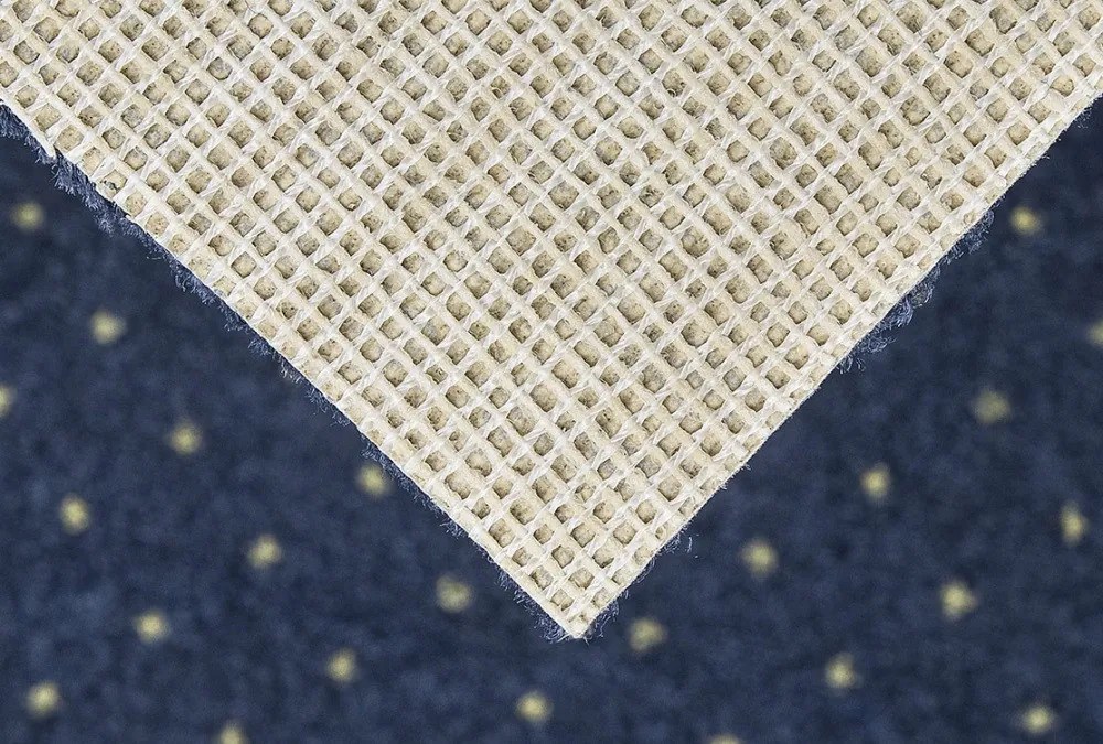 ITC, Metrážny koberec Akzento New 78, záťažový, na mieru, šíře 4m, modrá, ab (mriežka), chodba / predsieň