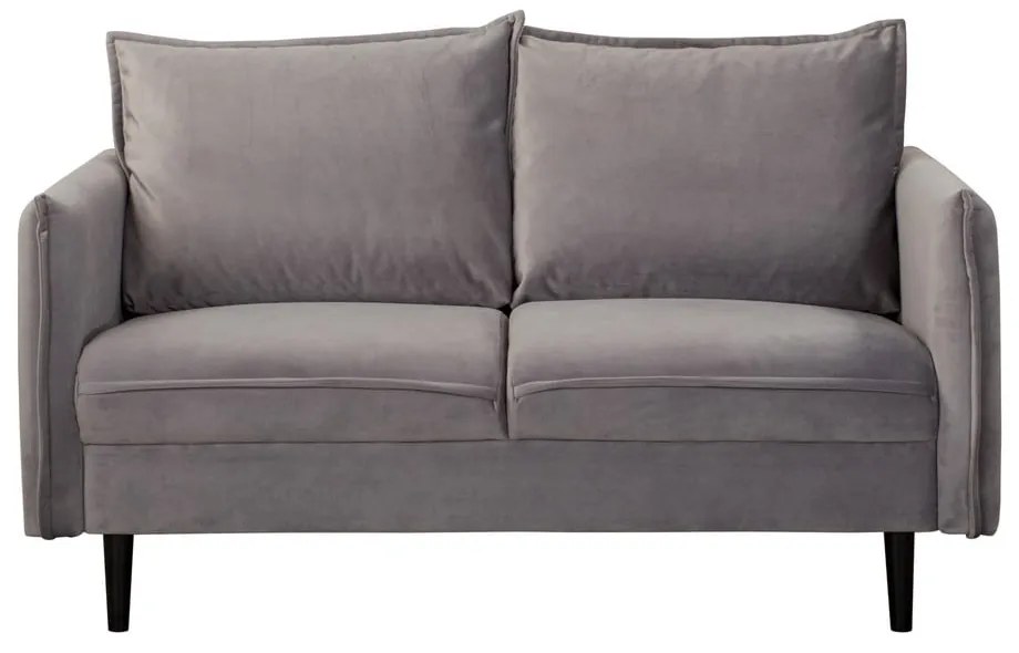 Sivá zamatová pohovka 138 cm Juli – Ropez