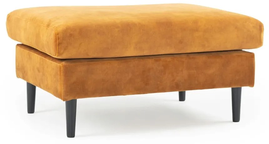 Žltá zamatová podnožka Adagio - Scandic