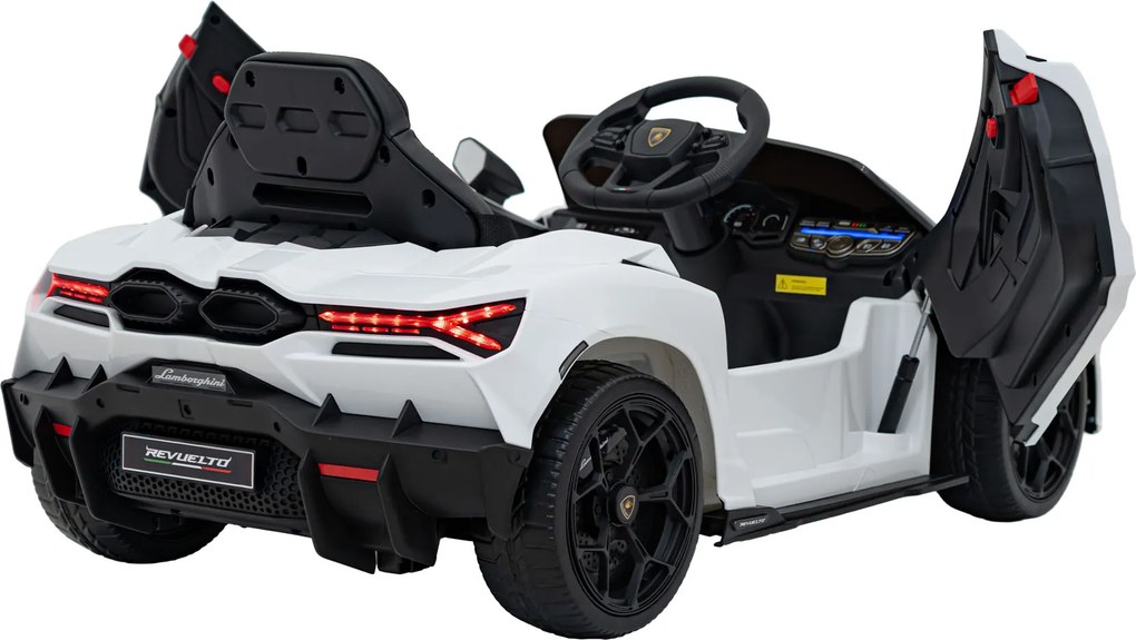 Ramiz Lamborghini Revuelto vozidlo Biela