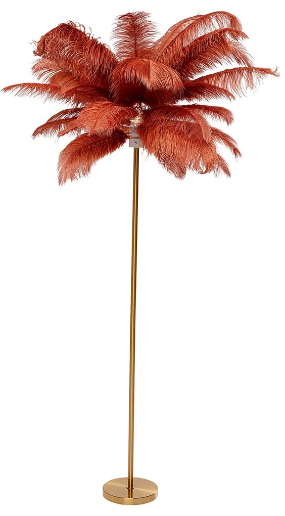 Feather Palm stojacia lampa červená 165 cm