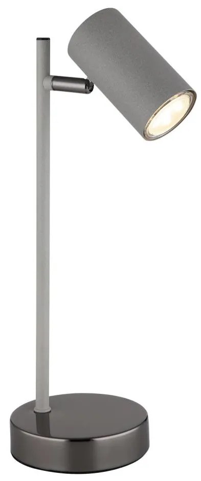 Globo 57911TS - Stolná lampa ROBBY 1xGU10/5W/230V šedá/antracit