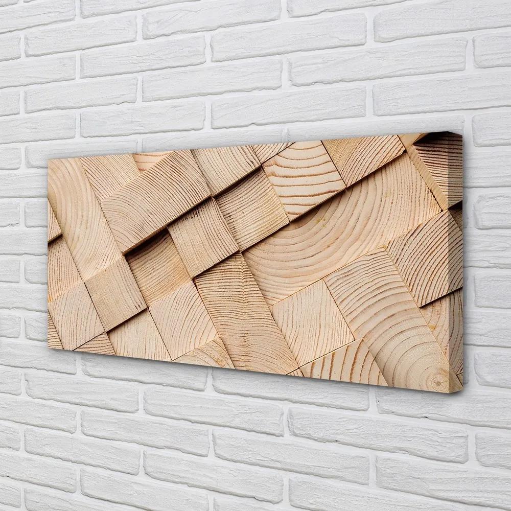 Obraz canvas zloženie zrna dreva 120x60 cm
