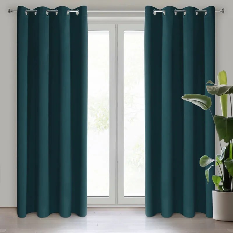 DECOREUM Zatemňovací záves 140 cm x 270 cm strieborná 100 % polyester Rozmer varianty: 140 cm x 270 cm, Farba varianty: Béžová 105082