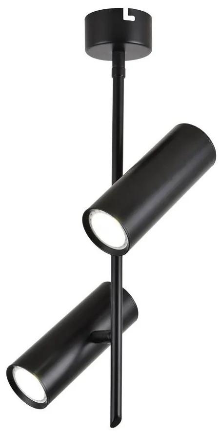 Candellux LED Bodové svietidlo TUBA 2xLED/10W/230V čierna CA0365