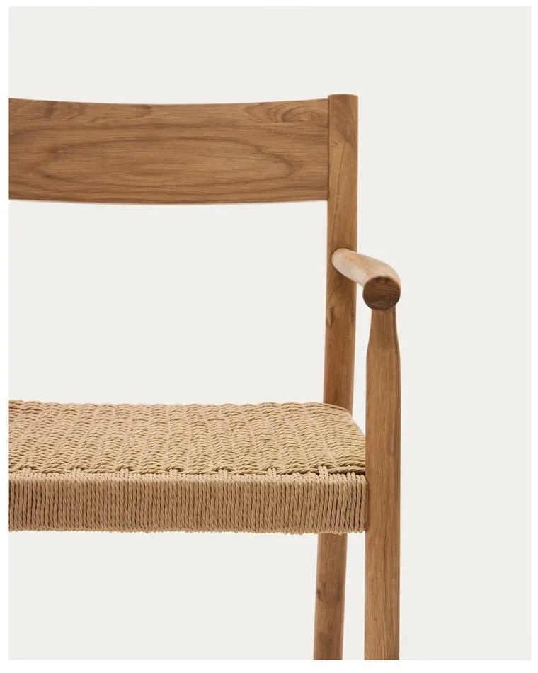 Jedálenská stolička z dubového dreva v prírodnej farbe Yalia – Kave Home