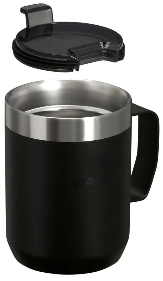 Čierny termo hrnček z nehrdzavejúcej ocele 230 ml Stay-Hot Camp Mug Black – Stanley