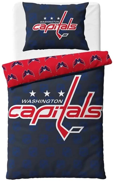 NHL Hokejové obliečky Washington Capitals Shields 140x200/70x90 cm