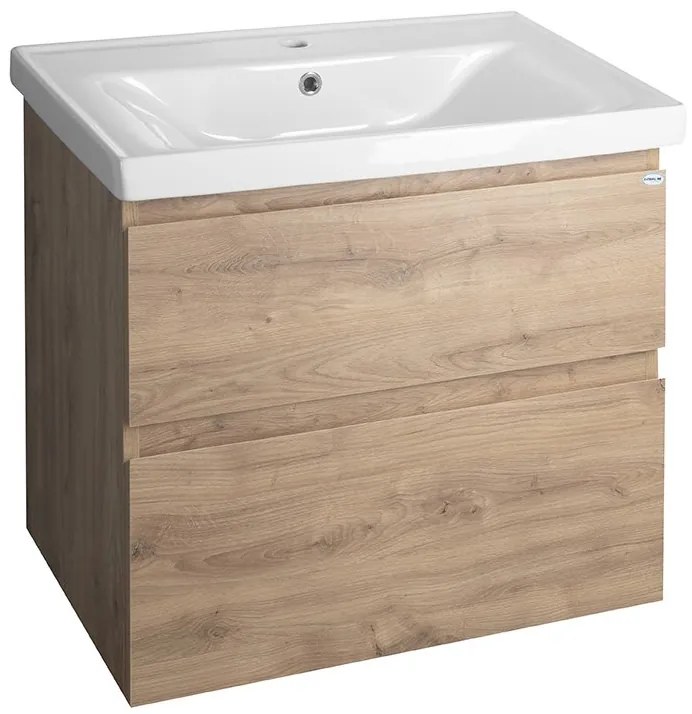 Aqualine Aqualine, ALTAIR umývadlová skrinka 67x60x45cm, dub emporio, AI370