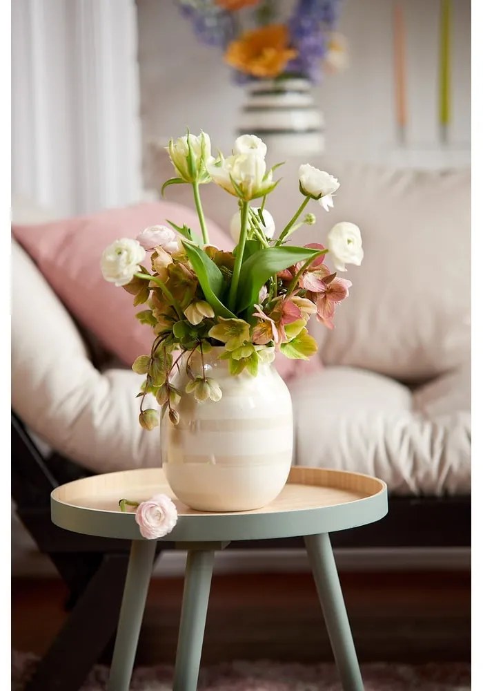 Biela kameninová váza Kähler Design Omaggio, výška 20 cm