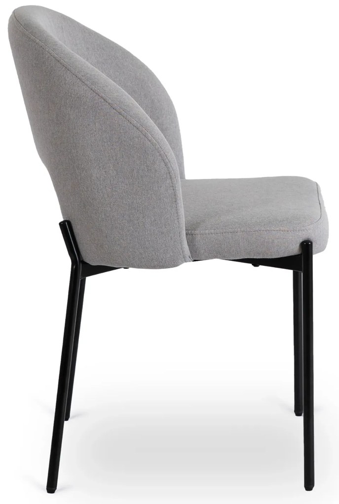 PROXIMA.store - Čalúnená glamour stolička BROS FARBA: čierna