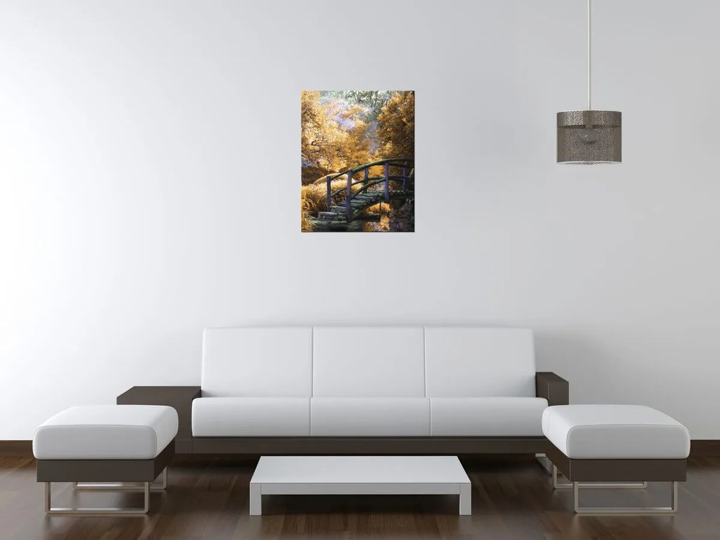 Gario Obraz na plátne Zlatá Japonská záhrada Rozmery: 30 x 30 cm