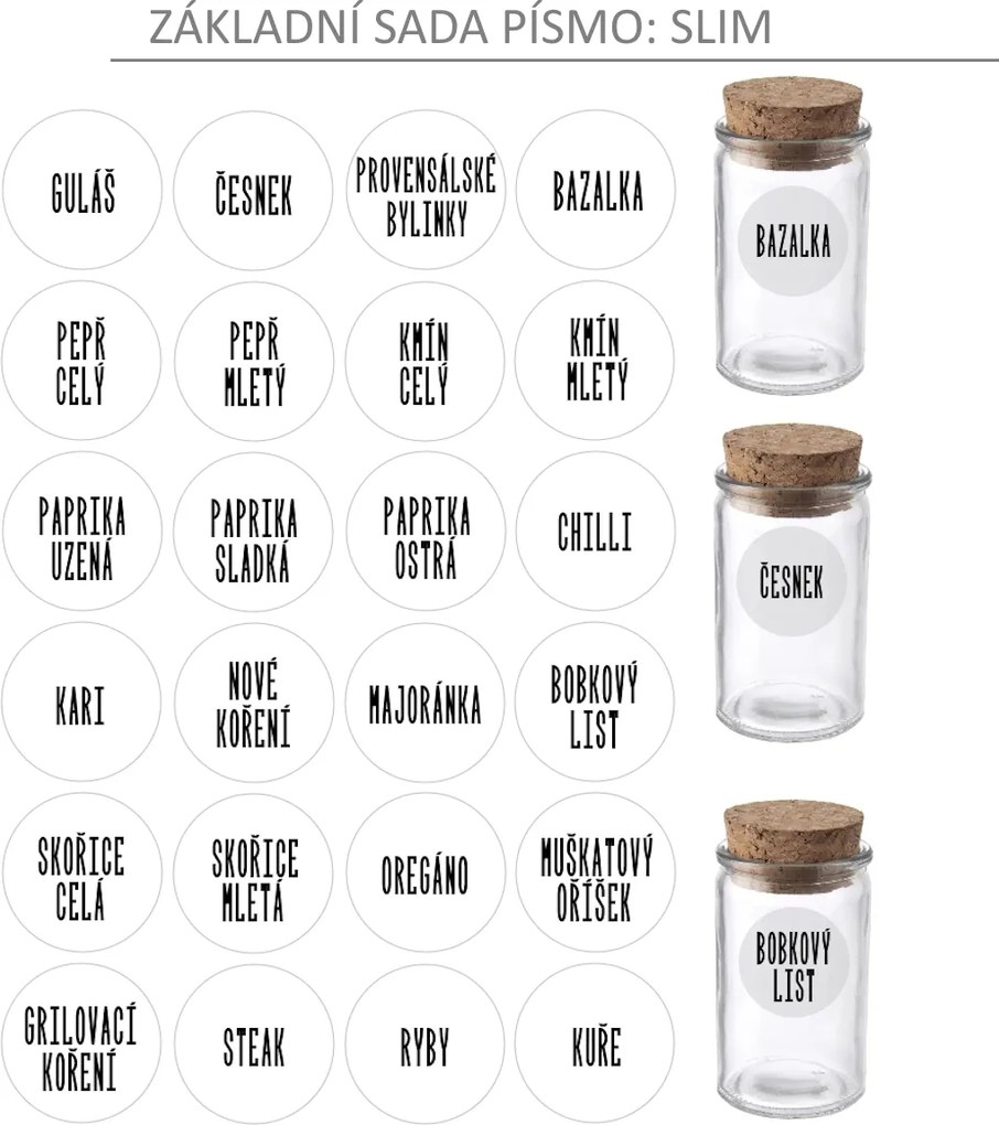 Hranatá korenička s bambusovým viečkom (100 ml) VILDE 5,5 x 5,5 x 7,5 cm