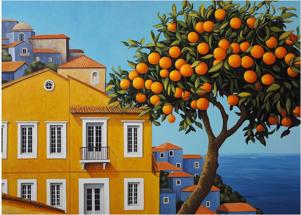 Sklenený obraz - Pomarančovník (70x50 cm)
