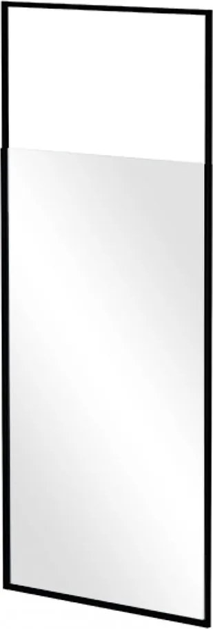 Besco Sprchový kút Walk-In ICON BLACK 100 (110x 120), výška 200 cm - bez vaničky BESCO-Rozmery: šírka: 100