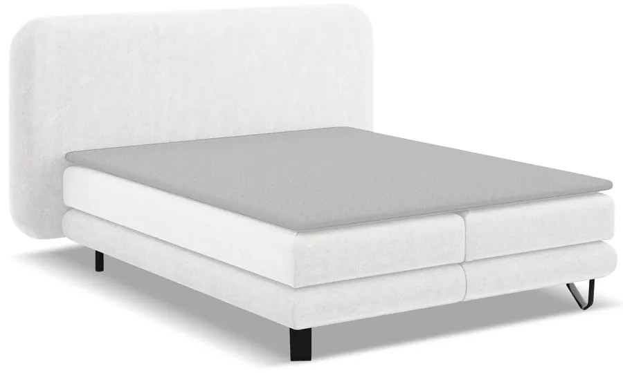 Biela boxspring posteľ 180x200 cm Ilima – Makamii