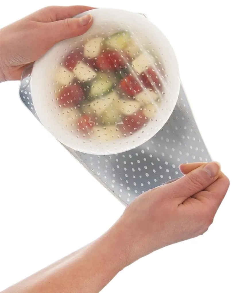 Orion Silikónové náhrady viečok a pokrievok na sklenené nádoby, 3 ks, 15 cm, 20 cm, 26 cm