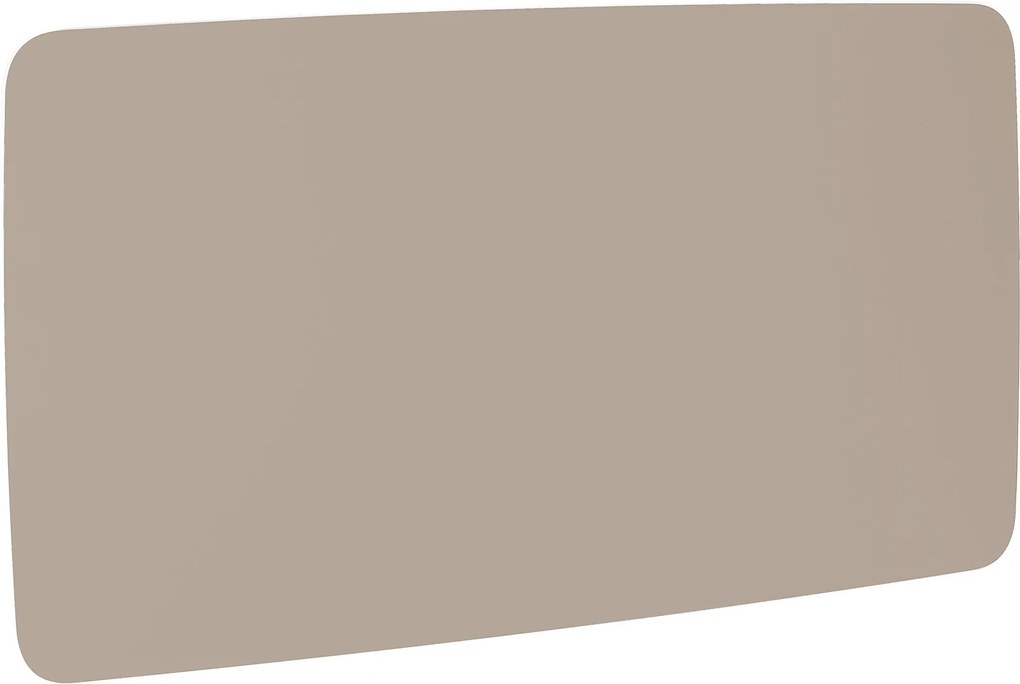 Sklenená magnetická tabuľa Stella so zaoblenými rohmi, 2000x1000 mm, svetlohnedá