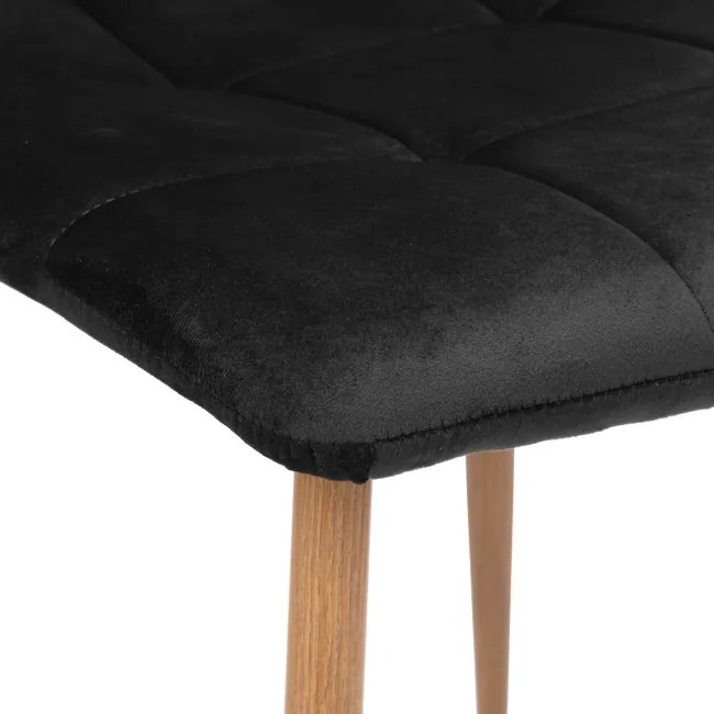 Jedálenská stolička MONTANA zamatová, čierna
