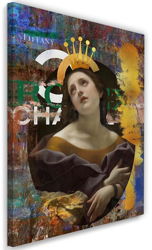 Gario Obraz na plátne Portrét na pozadí Chanel - Jose Luis Guerrero Rozmery: 70 x 100 cm
