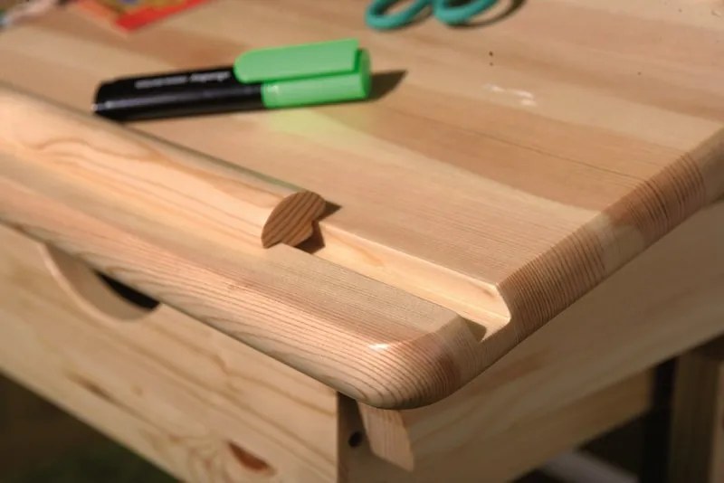 Polohovateľný písací stôl Julia, borovica