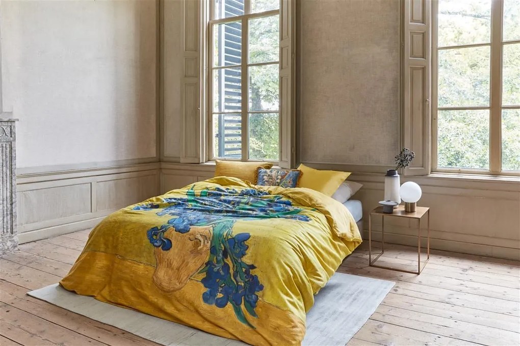 Pip Studio Predĺžené obliečky, 140x200/220 cm, Van Gogh Museum Irises Yellow