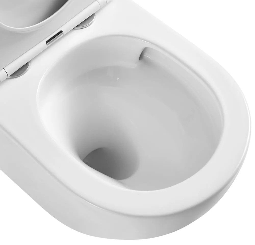 Mereo Mereo, WC závesné kapotované, Smart Flush RIMLESS, 495x360x370, keramické, vr. sedátka CSS115SN, MER-VSD82T2